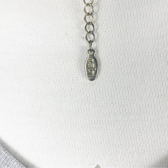 Tabi Boho Brass Medallion Necklace ✨ Mixed Metal & Resin Statement Piece - Picture 7 of 7